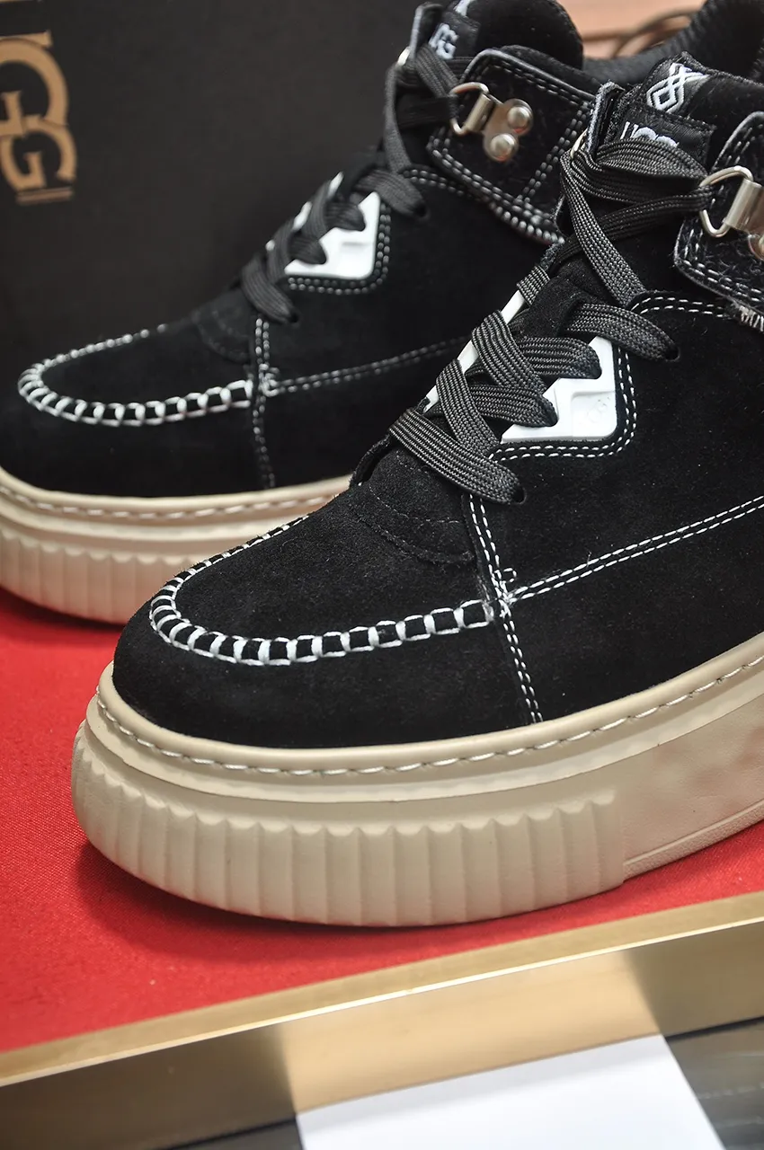 Men's shoes 💰640💶 [UGG] (full wool lining) top-end high-quality fur-in-one warm snow boots from Australia's warm luxury brand men's shoes, UGG-5877 official website synchronized, made of imported cowhide, carefully sewn...Imported rubber foam outsole (comfortable, soft, wear-resistant) The quality is really great...Exquisite workmanship, you can't put it down at first sight, available in sizes 39-44